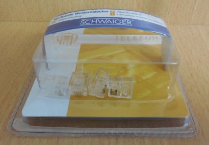 Schwaiger TST 4230 4x Modularer Westernstecker 4 Stück WE RJ11 6 4* so571