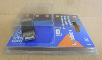 Schwaiger CAU 11 USB Kurzadapter Typ A Stecker - Typ A Stecker* so575