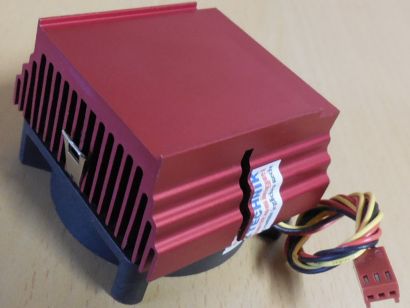 Red Cooler Ball Bearing Sockel AMD 462 A Intel 370 60mm 3-pol CPU Kühler* ck175