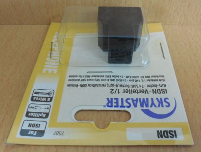 Skymaster ISDN Verteiler 1 2 RJ45 Buchse 2xRJ45 Buchse 8-adrig verschaltet*so583