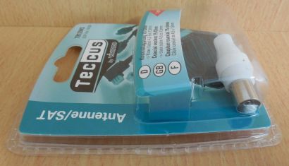 Teccus by Vivanco Koaxialkupplung Koax Kupplung 75Ohm Koaxkabel 4,5-7,5 mm*so587