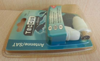 Teccus by Vivanco Steckerset für Antennenkabel Koax Stecker Koax Kupplung* so596