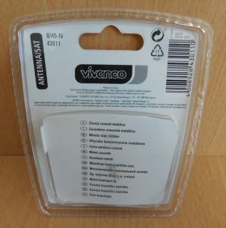 Vivanco Antenne SAT Metallkoaxialstecker IEC Metall Koaxialstecker DIY HQ* so597