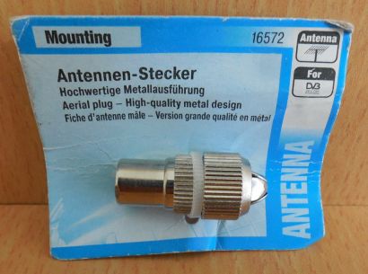 Skymaster Antennen-Stecker Koax Stecker Metall Antennen Stecker hochwertig*so602