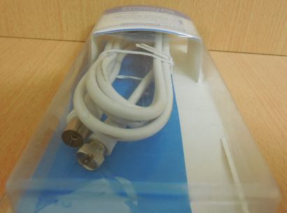Schwaiger SAT Antennen Kabel Receiver Anschlusskabel 1,5m F Stecker KoaxKu*so607