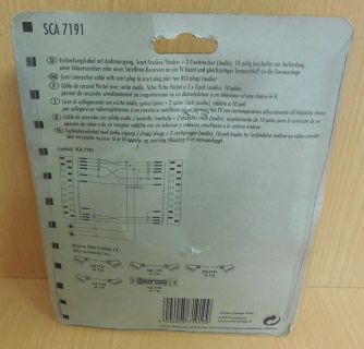 Schwaiger SCA7191 Scart Kabel 2m mit Audio Ausgang Scart Scart + 2x Cinch* so616