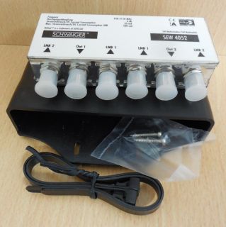 Schwaiger SAT Multischalter SEW 4052 4 2 DISEqC 2.0 Switch Schalter 4auf2* so628