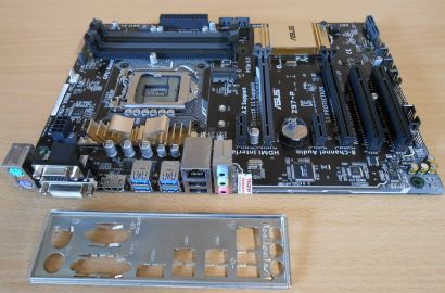 Asus Z97-P Rev 2.00 Mainboard +Blende Intel Z97 P Sockel 1150 PCIe DDR3* m720