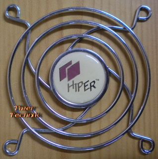 Fan Grill 80 x 80mm 8cm Lüfter Grill Gitter silber HIPER* pz270