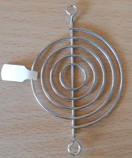Fan Grill 64 x 64mm 6,4cm Lüfter Grill Gitter silber Sondermodell* pz273