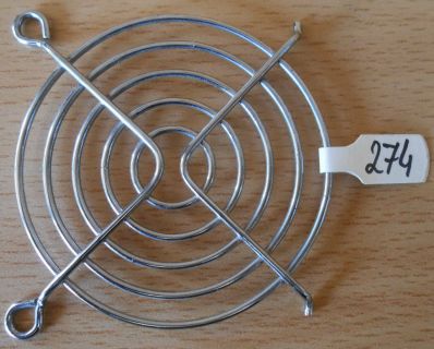 Fan Grill 64 x 64mm 6,4cm Lüfter Grill Gitter silber Sondermodell* pz274