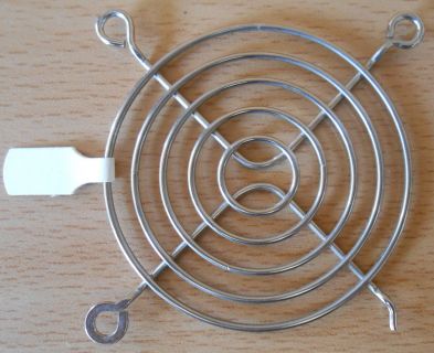 Fan Grill 64 x 64mm 6,4cm Lüfter Grill Gitter silber Sondermodell* pz272
