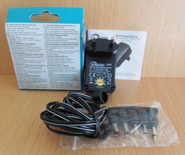 Skymaster Universal Schalt Netzteil Gerät 3V 4,5V 5V 6V 7,5V 9V 12V 600mA* so620