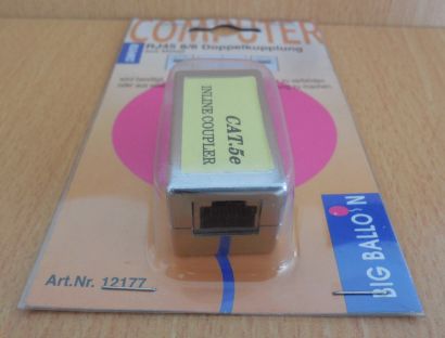 BigBalloon RJ45 Doppelkupplung aus Metall Cat 5e 8P8C RJ45 Kupplung 8 8* so633