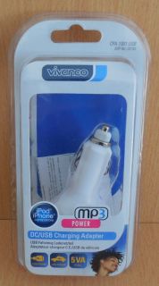 Vivanco KFZ USB Netzteil Ladenetzteil iPod iphone kompatibel ua MP3 Player*so644