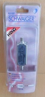 Schwaiger FLS 532 SAT Verstärker Leitungsverstärker 20db F-Buchse F-Buchse*so646