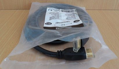 Schwaiger HDMI 1.3 Anschlusskabel 2m High Quality Kabel schwarz HDTV* So650