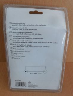 Schwaiger Antennen Empfänger Anschlusskabel Kabel 10m Koax Stecker Buchse* so657