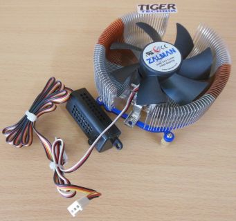 ZALMAN CNPS7700 AlCu Sockel 775 92mm 3-pol CPU Lüfter + Fan Mate 2* ck241