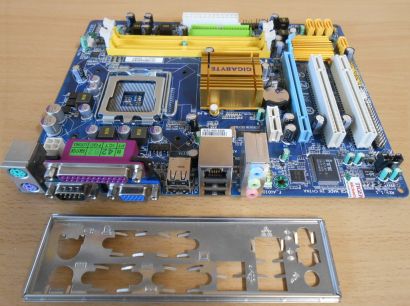 Gigabyte GA-G31M-ES2L Rev 1.1 Mainboard +Blende Sockel 775 DDR2 PCIe GBLAN* m737