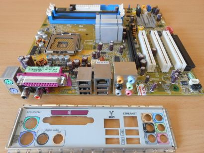 Asus P5LP-LE Rev 1.05 HP Emery-UL8E 5188-2545 Mainboard +Blende Sockel 775* m741