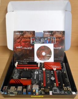 ASRock Fatal1ty H97 Killer Gaming Mainboard + Blende Intel H97 Sockel 1150* m742