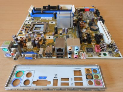 Asus IPIBL-LB Rev1.01 HP Benicia 492774-001 Mainboard+Blende Sockel 775 G33*m743