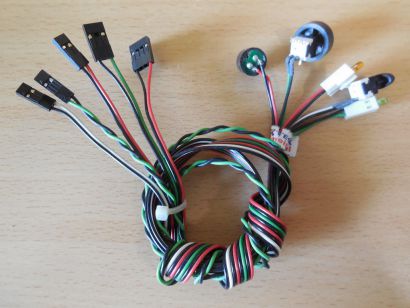 Chieftec LBX-01B-B-B Power Reset Schalter HDD Power LEDs System Speaker* pz337