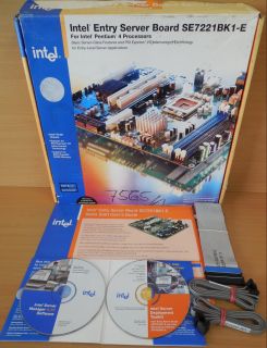 Intel Entry Server SE7221BK1-E Mainboard Sockel 775 E7221 DDR2 PCIe in OVP* m746