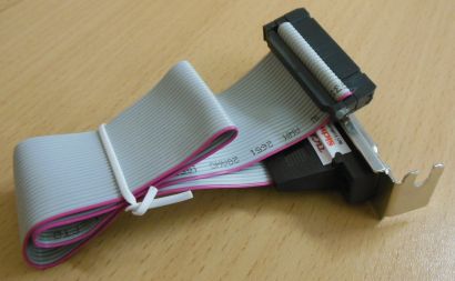 Parallel LPT Slotblech Drucker Port 25-pol Flachband Low Profile Blende* pz343