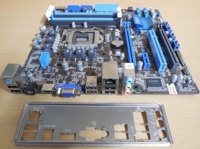 Asus P8H67-M Rev1.04 Mainboard +Blende Intel H67 Sockel 1155 DDR3 VGA HDMI* m754