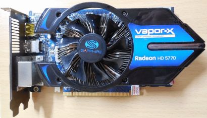 Sapphire VAPOR-X Radeon HD5770 1GB GDDR5 PCIe 2.1 Dual DVI HDMI DisplayPort*g330