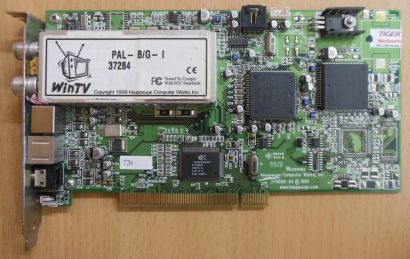 Hauppauge WinTV 37284 PAL-BG-I FM TV S-VIDEO 8-pol Audio PCI TV Karte* tk52