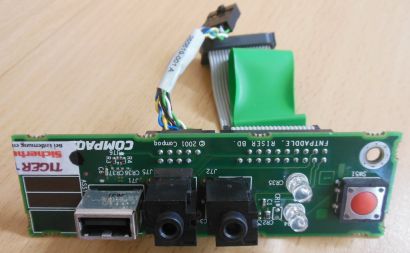 HP Compaq Evo D510 USDT Power Schalter USB Audio Front IO Board 011366-001*pz370