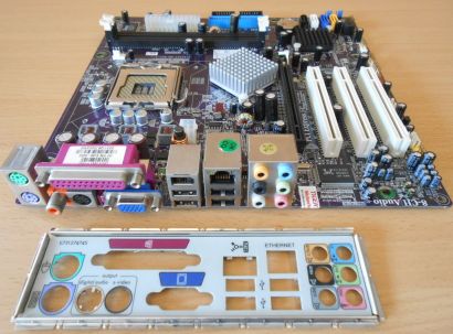 ECS RC415ST-HM Rev1.1 HP Asterope5-GL8E 5188-6059 Mainboard +Blende So 775* m770