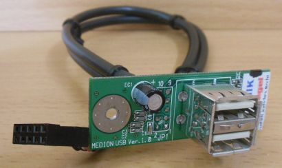 Medion USB 2x USB 2.0 Front IO Anschlüsse* pz373