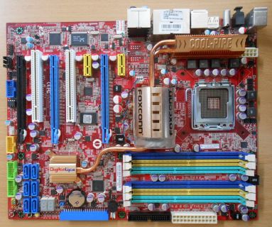 Foxconn X38A Mainboard Sockel 775 Intel X38 DDR2 DDR3 PCIe Dual GBLAN RAID* m772