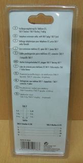 Schwaiger Telefon 6m TAE-F Verlängerung Kabel für Telefone 4 adrig* so676