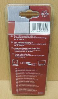 Elro CX506S Silver Line SAT Antennen Kabel Koaxialkabel 5m 100Hz 75dB Koax*so680