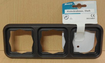Kopp Abdeckrahmen 3 fach Ambiente palisander braun 3053.2608.9 Unterputz* so713