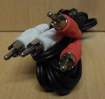 Audio Cinch Kabel 2,5m Verbindung Stereo 2x Cinch Stecker 2x Cinch Stecker*so734