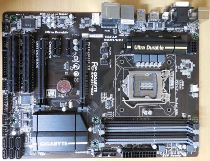 Gigabyte GA-Z87-HD3 Rev1.1 Mainboard Blende Intel Z87 Sockel 1150 PCIe DDR3*m779