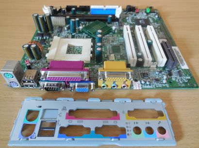 MSI MS-6378 Ver 1 Mainboard + Blende Sockel A 462 VGA Audio SD-RAM PCI CNR* m780