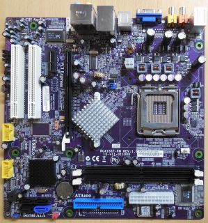 Packard Bell Rio 3 ECS RC415ST-PM Rev 1.0 Mainboard +Blende Sockel 775* m785