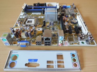 Asus IPIBL-LB Rev1.01 HP Benicia 462797-001 Mainboard+Blende Sockel 775 G33*m786