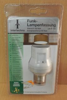 Intertechno LBUR-100 Funk Lampenfassung E27 Sockel drahtlose Schaltung*so740