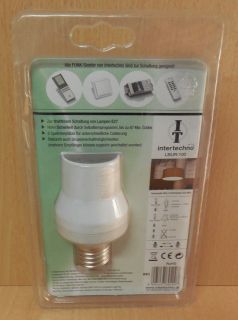 Intertechno LBUR-100 Funk Lampenfassung E27 Sockel drahtlose Schaltung*so740