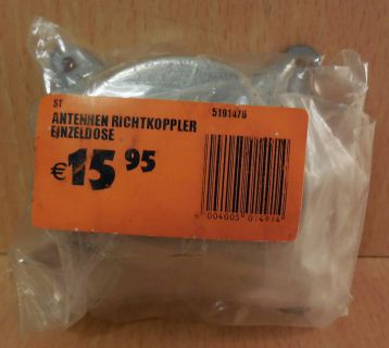 Schwaiger DSE 20 S Richtkoppler Einzeldose 8dB 2 loch Antennen Dose* So746