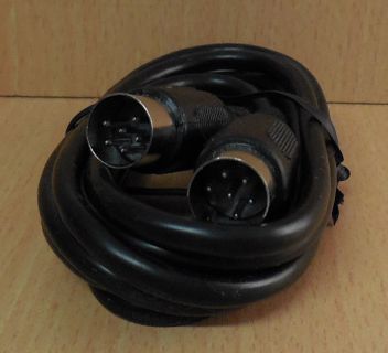 Schwaiger 6-pin DIN AV Kabel ca. 2m schwarz aus SET 5080 Stecker Stecker* So755