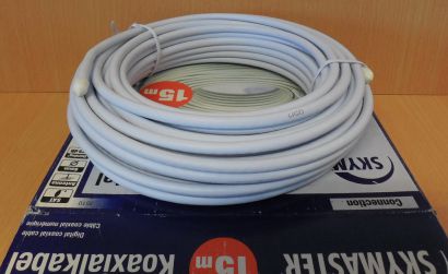 Skymaster 3510 SAT Koaxialkabel 15m 75db Antennenkabel zum Verlegen*so754